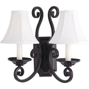 Manor 2-Light Oil-Rubbed Bronze Sconce