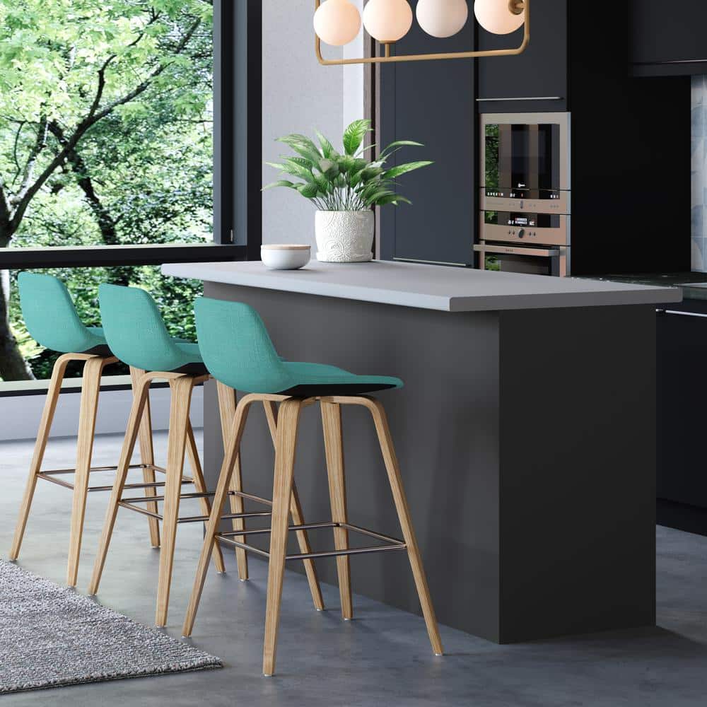 Aqua blue bar stools discount