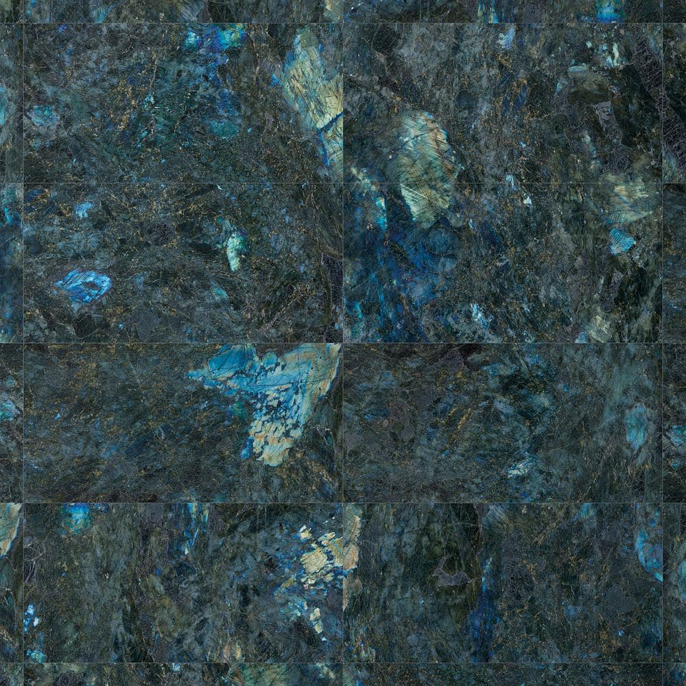 Labrodorite Blue 24" x 48" Polished Porcelain Marble Look Tile