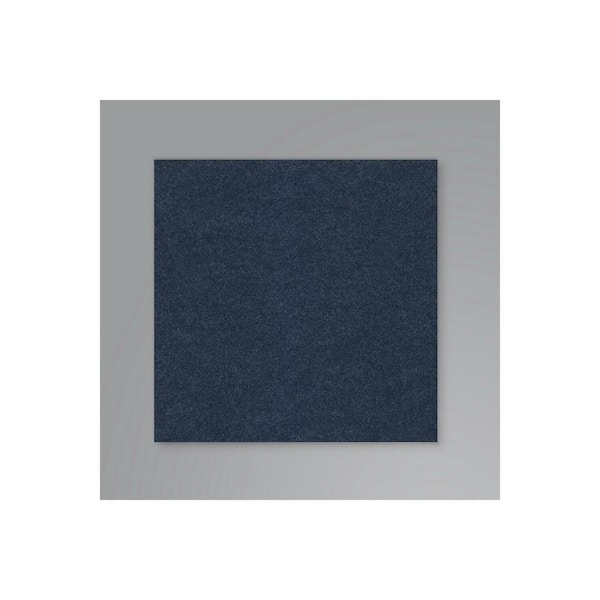 York Wallcoverings Navy Squares Acoustical Peel and Stick Tiles (Set of 4)