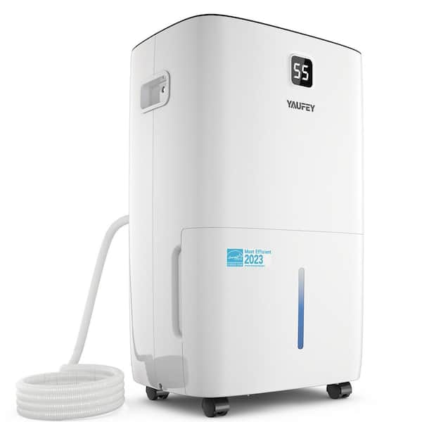 High Humidity 120PT 6000 sq. ft. ENERGY STAR Dehumidifier for Bedroom, Basement or Wet Rooms in White with Bucket