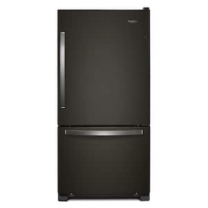 22 cu. ft. Bottom-Freezer Refrigerator in Fingerprint Resistant Black Stainless