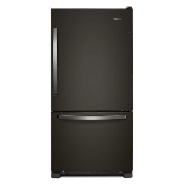 Whirlpool 22 cu. ft. Bottom-Freezer Refrigerator in Fingerprint Resistant Black Stainless