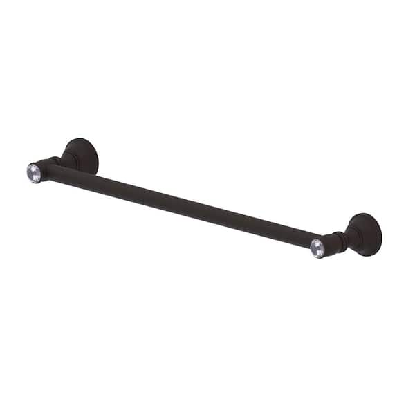 Allied Brass Carolina Crystal Collection 36 in. Wall Mounted Towel Bar in Oil Rubbed Bronze