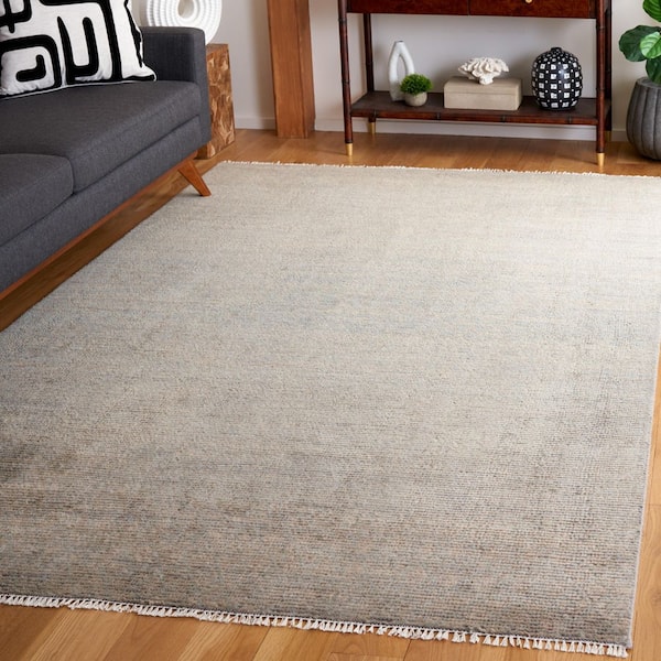 Nomad 8 ft. x 10 ft. Gray/Beige Woven Marle Area Rug