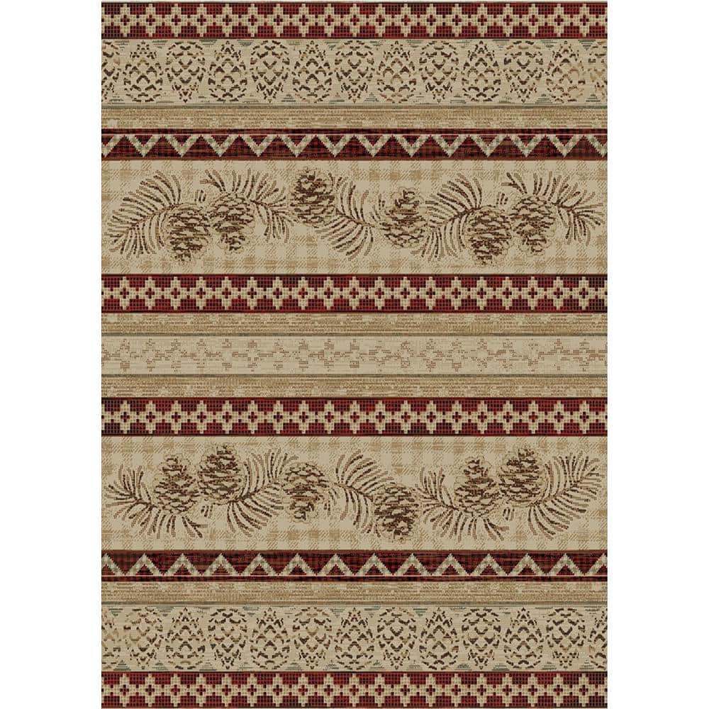Mayberry Rug American Destination Pineview Lodge Antique 2 ft. x 4 ft