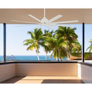 Xtreme H2O 65 in. Indoor/Outdoor Flat White Ceiling Fan with Remote Control