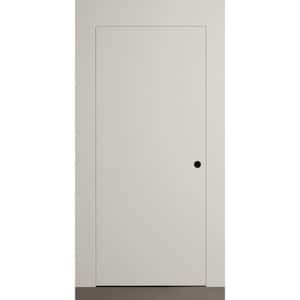 Invisible Reverse Frameless door 18in.x80in. Left-Hand White Wood Single Prehung Interior door with Concealed Hinges