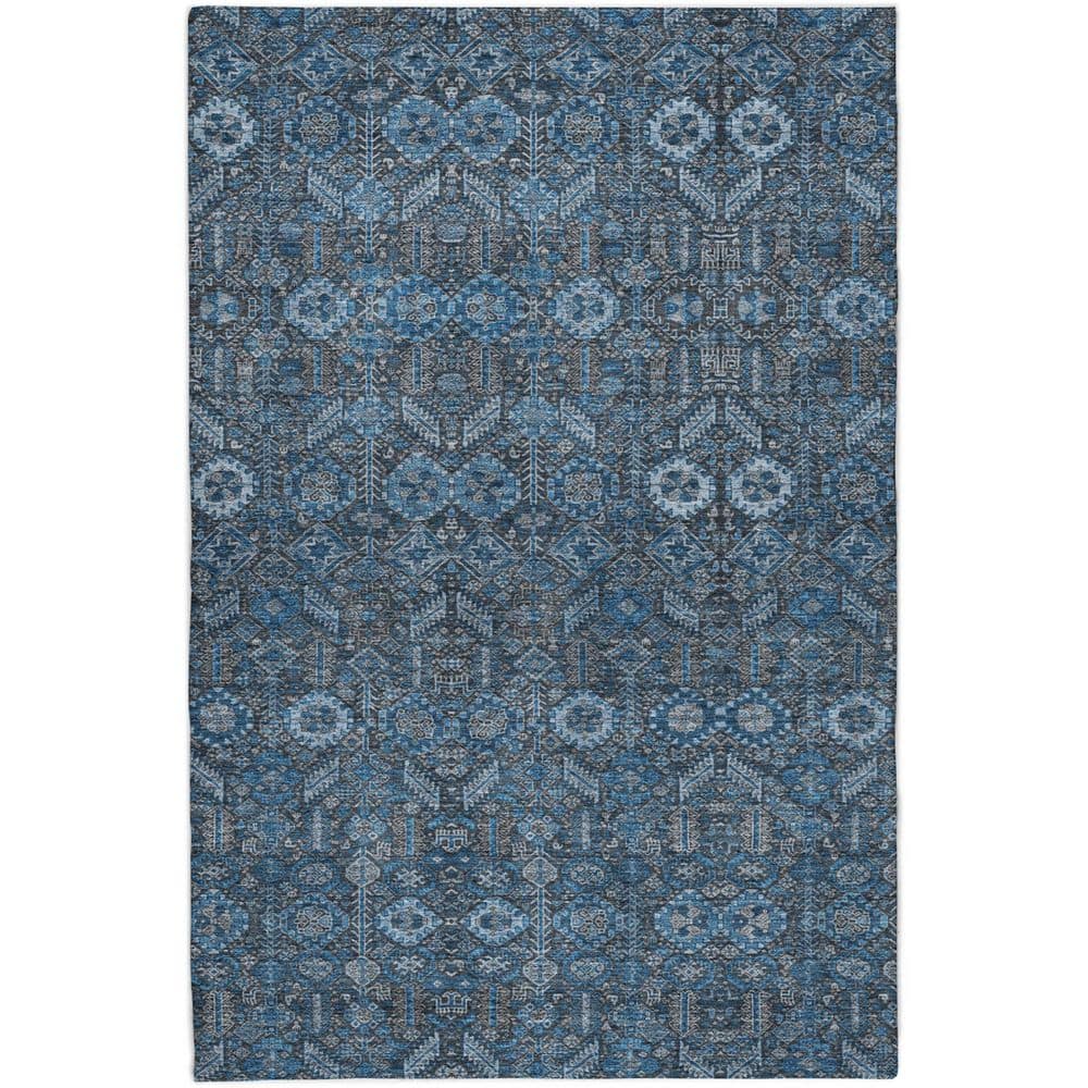 Dream Shag Premium Machine Washable Abstract ADS574 Blue 5 ft. x 7 ft. 6 in. Area Rug price history on PriceWatchPro