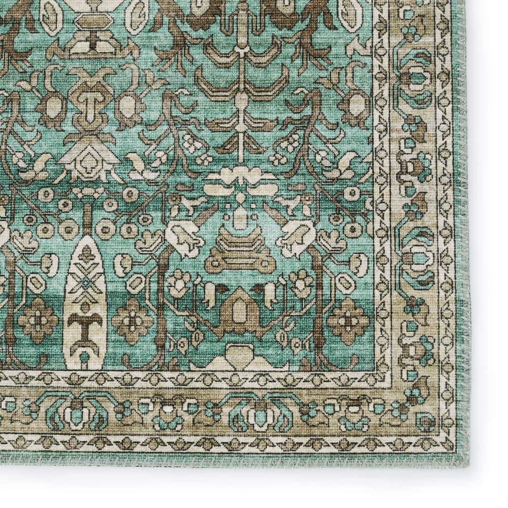 Ivory Trellis 6' x 9' Reversible Synthetic Area Rug