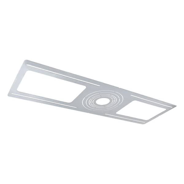 LUXRITE New Construction Mounting Plate, 2-3-3.75-4-5-6 in., Shallow Retrofit LED Downlight with J-Box Housing