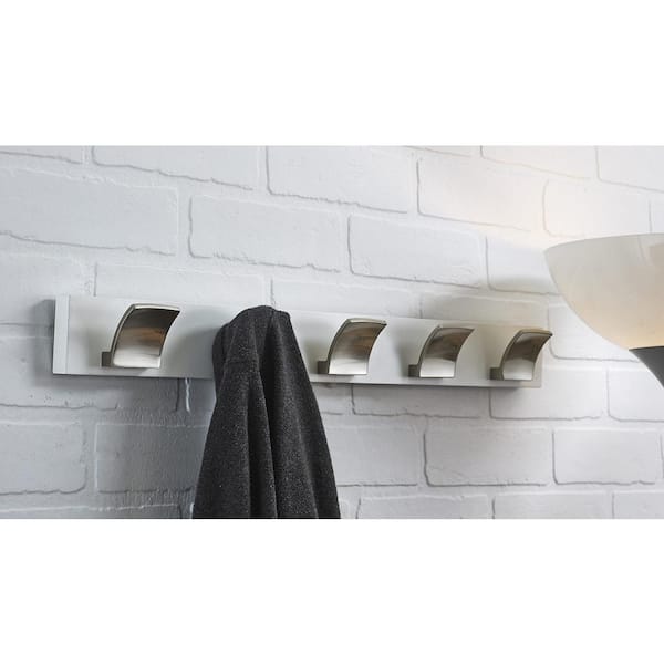 Richelieu Hardware 24 in. (610 mm) White and Brushed Nickel