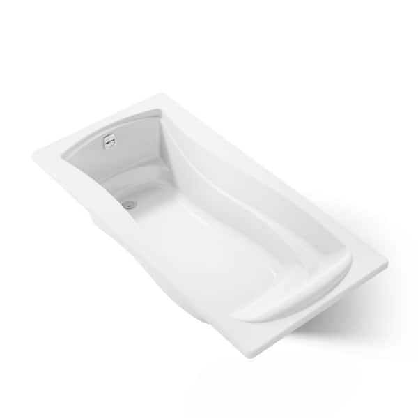 KOHLER Mariposa 72 in. x 36 in. Rectangular Soaking Bathtub with Reversible Drain in White