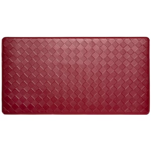 Trenton Solace Red 17 in. x 39 in. Anti Fatigue Kitchen Mat