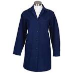 L1 Women's Medium Navy Poly/Cotton Lab Coat