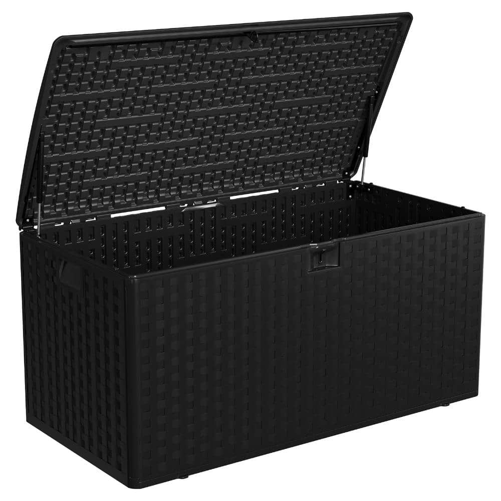 99Gal Outdoor Resin Deck Box, Waterproof/Lockable, Patio Bench with Handles, for Furniture/Cushions/Garden price history on PriceWatchPro