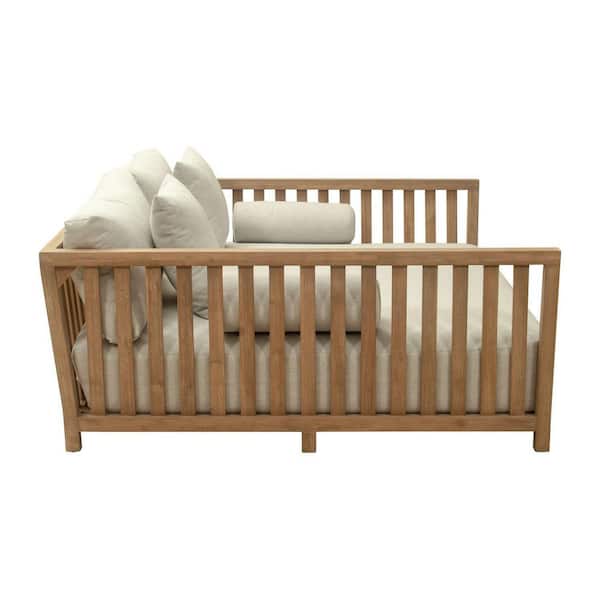 31.5 in. H Gray Wood Frame Full Size Panel Bed with Fabric Upholstery Material and Bed Frame Mounted