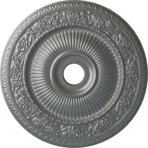 24-1/4 in. x 3-7/8 in. ID x 2 in. Logan Urethane Ceiling Medallion (Fits Canopies upto 6-1/8 in.), Platinum