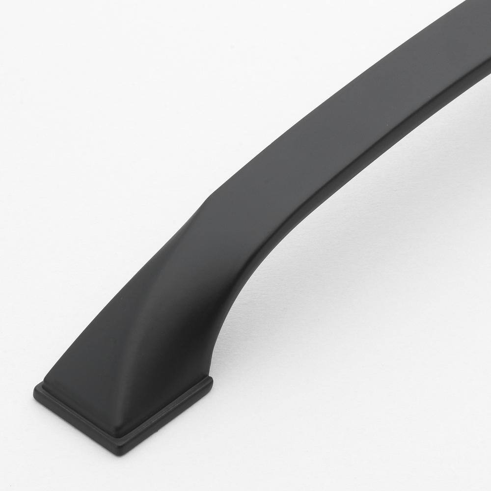 Matte Black Modern Twisted Arch Bar Pull Pack of 10
