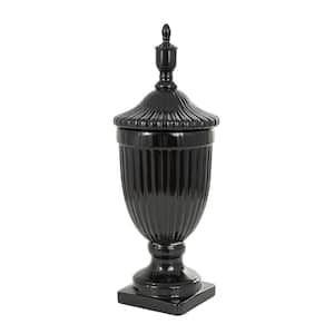 Ceramic Decorative Jars in Black