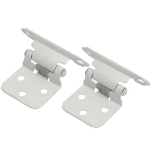 Face Frame White Variable Overlay Self-Closing Overlay Cabinet Hinge (25 -Pack)