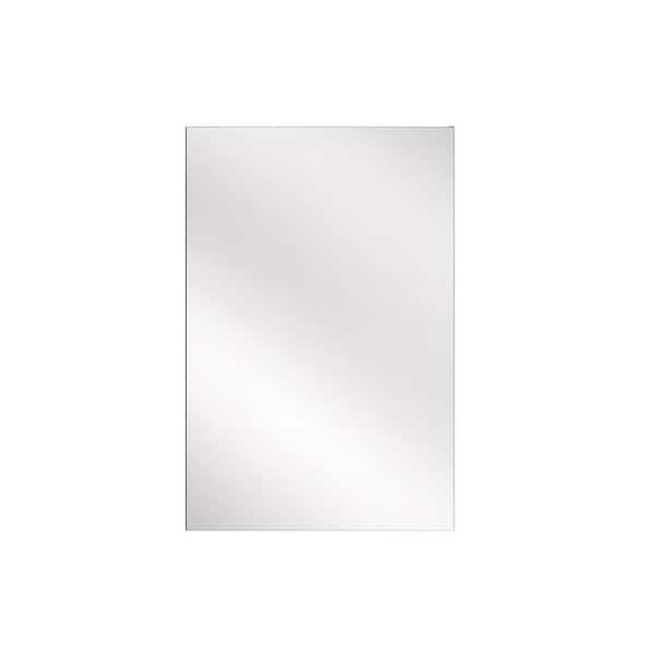 16 in. W x 24 in. H Rectangular Left Swing Aluminum Medicine Cabinet with Mirror