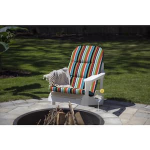 20.5 x 49 Sunbrella Carousel Confetti Outdoor Adirondack Chair Cushion