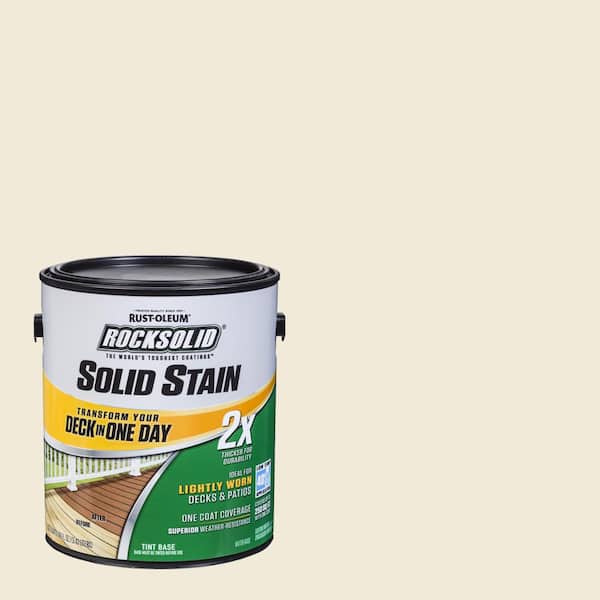 Rust-Oleum RockSolid 1 gal. Canvas Exterior 2X Solid Stain