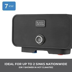 7 kW/240V 1.4 GPM Electric Tankless Water Heater up to 2 Sinks Nationwide or 1 Shower in Hot Climates