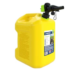5 gal. Smart Control Diesel Can with Rear Handle, Yellow Fuel Container
