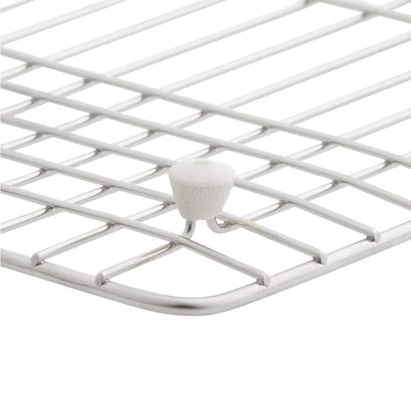 Executive Chef 17-5/8 in. x 14-1/4 in. Bottom Sink Bowl Rack for Left-Hand Bowl in Stainless Steel
