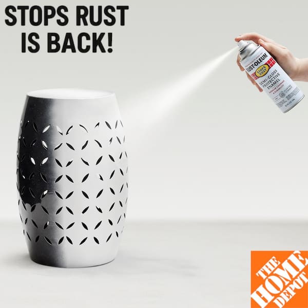 12 oz. Protective Enamel Semi-Gloss White Spray Paint