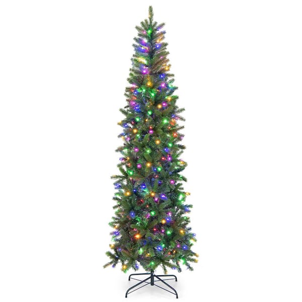 6 ft. Pre-Lit Artificial Christmas Tree, Realistic Hinged Xmas Tree