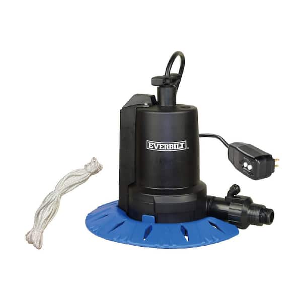 Outsunny 1/4 HP Pool Cover Pump Submersible Sump Pump Swimming