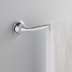 Forte Sculpted 24 in. Towel Bar in Polished Chrome