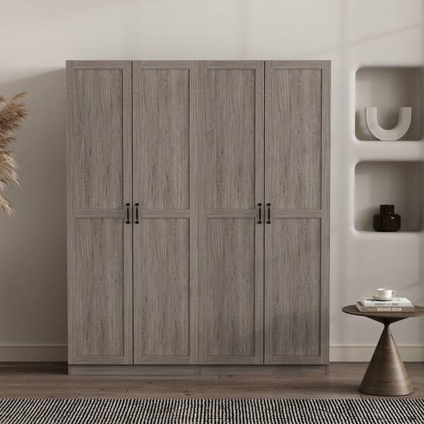 Manhattan Comfort Cornelia Grey 71.11 in. 2-Piece Modern