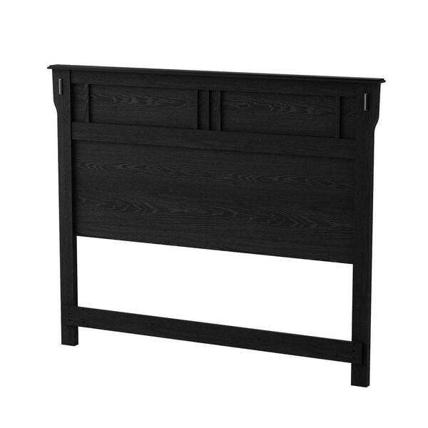 South Shore Tryon Full and Queen Headboard Black Oak-DISCONTINUED