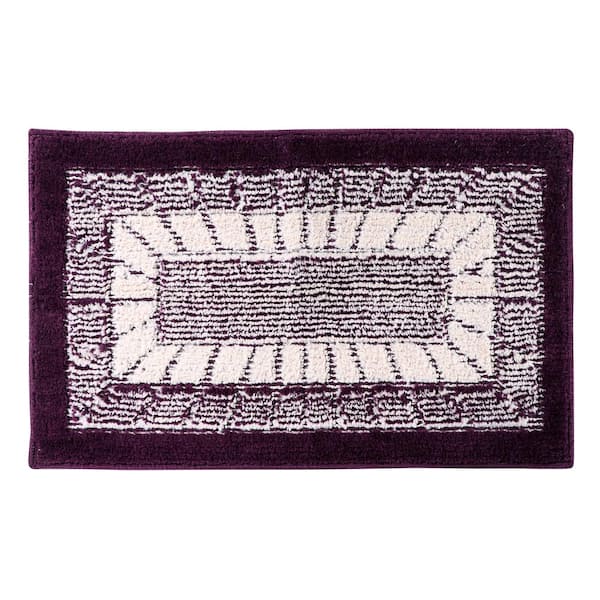 Better Trends Radiance Burgundy 27" x 45" Rectangle 100% Cotton Kitchen Mat