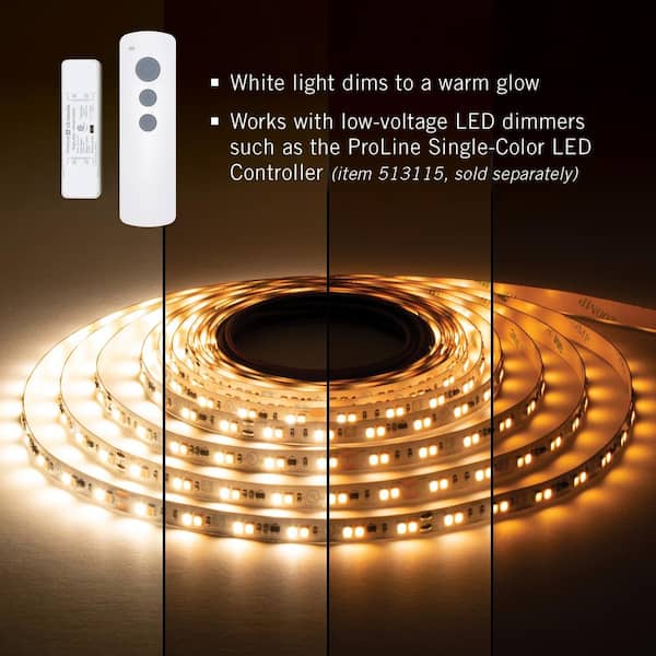 Armacost Lighting RibbonFlex Pro 24-Volt White Dim-to-Warm LED Strip Light  Tape 32 ft. (10 m) 185250 - The Home Depot