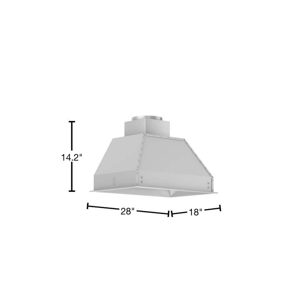 ZLINE 28" Stainless Steel Remote Blower Range Hood Insert