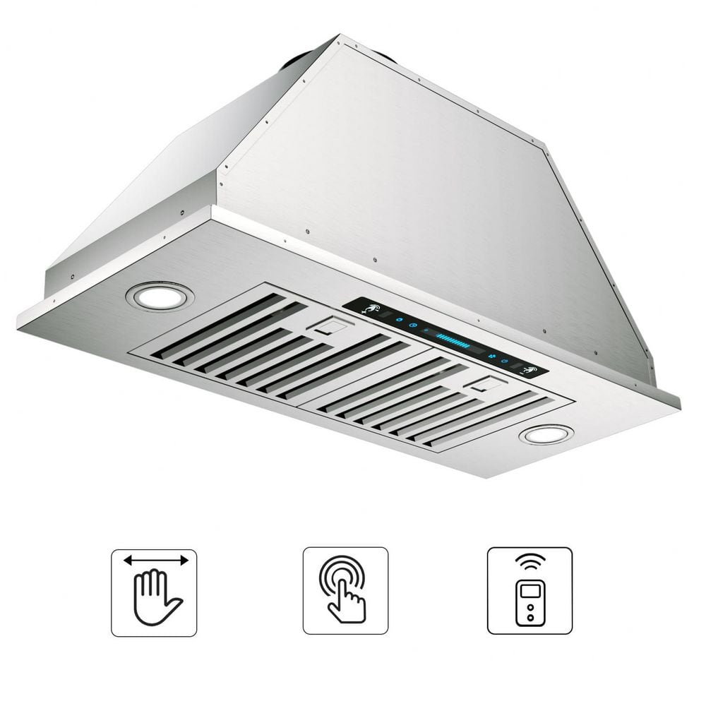 30 in. 900 CFM Convertible Insert Range Hood in Stainless Steel with LED Lights, SS Filters and 10-Yr Warranty price history on PriceWatchPro