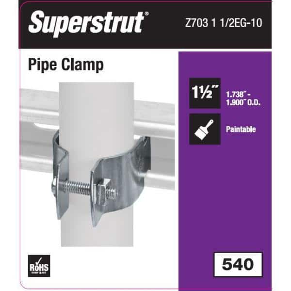 10  NEW ~ 2-1/2” UniStrut Clamps Galvanized IPS 