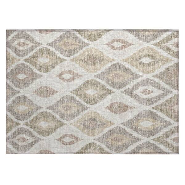 Chantille Machine Washable Indoor/Outdoor Abstract ACN3121 Ivory 2 ft. x 3 ft. Accent Rug