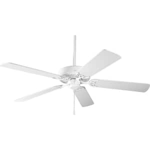 AirPro 52 in. Indoor White Traditional Ceiling Fan with Remote Included for Living Room and Bedroom