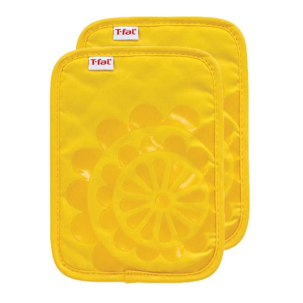 T-fal Grey Medallion Cotton Silicone Pot Holder (2-Pack) 97165 - The Home  Depot