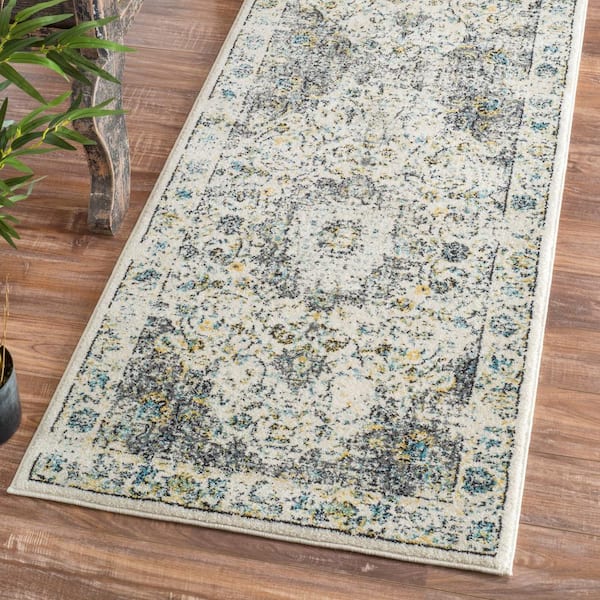 Verona Vintage Persian Gray 3 ft. x 8 ft. Runner Rug
