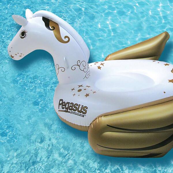Pegasus Inflatable Pool Float 104”x73"x48” Pool Float Ride On 