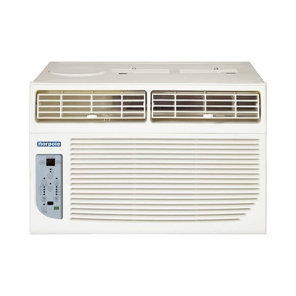 Norpole 8 000 Btu 115 Volt Window Air Conditioner With Remote Control In White Nprac8kewmz1 The Home Depot