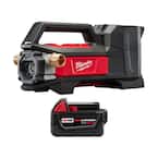 M18 18-Volt 1/4 hp. Lithium-Ion Cordless Transfer Pump with M18 18-Volt 5.0 Ah Lithium-Ion XC Battery Pack