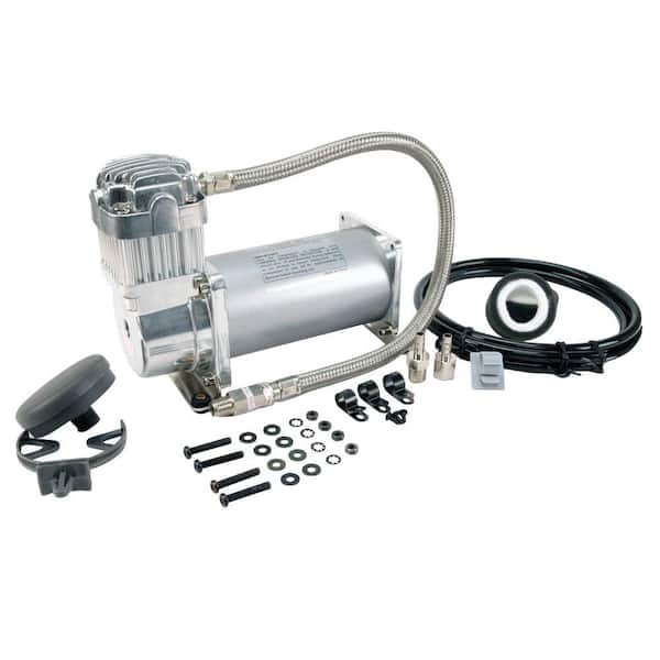 VIAIR 350c 12-Volt Silver Air Compressor Kit Silver Compressor Kit 100% Duty, CE, Sealed IP67